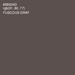 #5B504D - Fuscous Gray Color Image